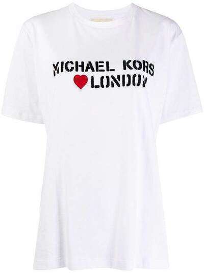Michael Michael Kors футболка оверсайз с логотипом MS05MK397J