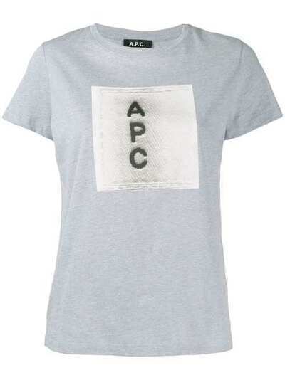 A.P.C. футболка с контрастным логотипом F26782CODAT