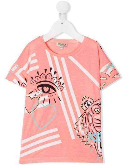 Kenzo Kids футболка с графичным принтом KQ10038