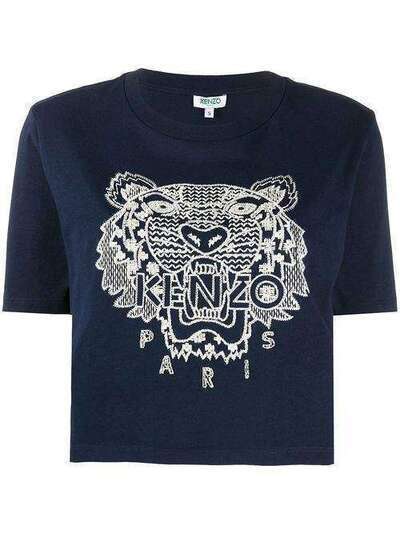 Kenzo футболка с вышивкой Tiger FA52TS6234YK