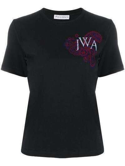 JW Anderson футболка с вышитым логотипом JE0118PG0079999