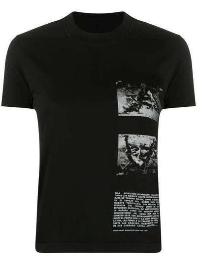 Rick Owens DRKSHDW футболка с графичным принтом и круглым вырезом DS20S5208RNEP2