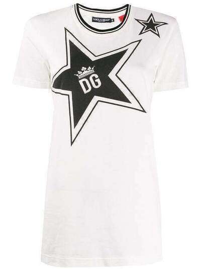 Dolce & Gabbana футболка с принтом DG Star F8L93TFI7K7