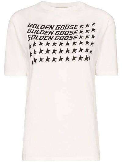 Golden Goose flag-print cotton T-shirt G36WP024A1