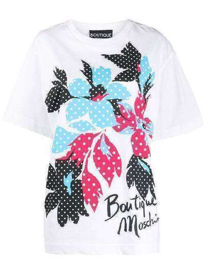Boutique Moschino футболка с принтом A12061140