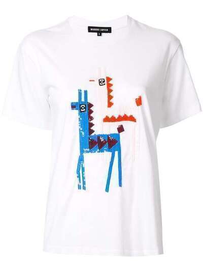 Markus Lupfer Anna sequinned llama T-shirt TEE305