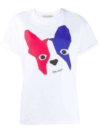 Être Cécile футболка Dogface с короткими рукавами DOGFACEOVR
