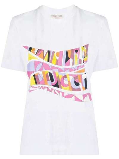 Emilio Pucci футболка с абстрактным принтом 0RJP550R984