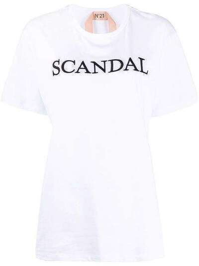 Nº21 Scandal embroidered T-shirt F0536314