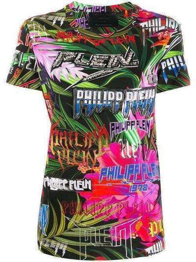 Philipp Plein декорированная футболка Jungle Rock S20CWTK1886PTE003N