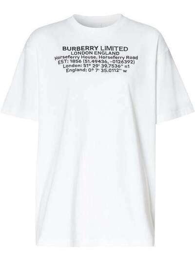 Burberry футболка с принтом 8024629