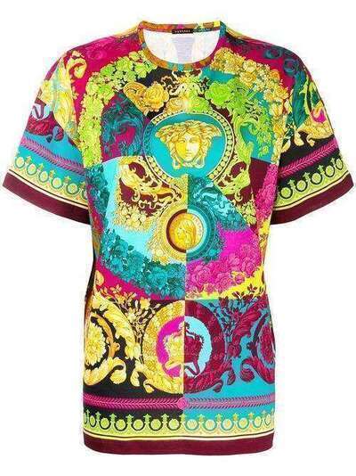 Versace футболка с принтом Technicolor Baroque A83857A231203