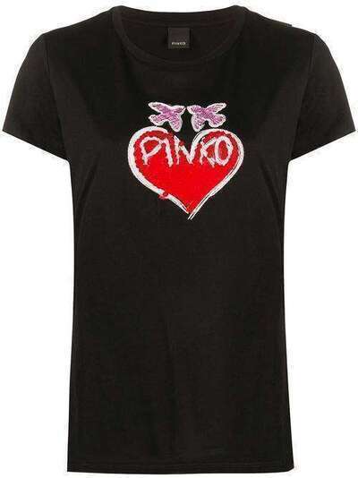 Pinko футболка с пайетками 1N12RAY6HBZ99