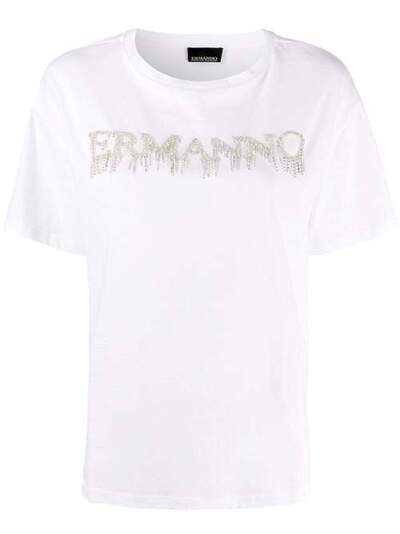 Ermanno Ermanno футболка с декорированным логотипом TS17JCO
