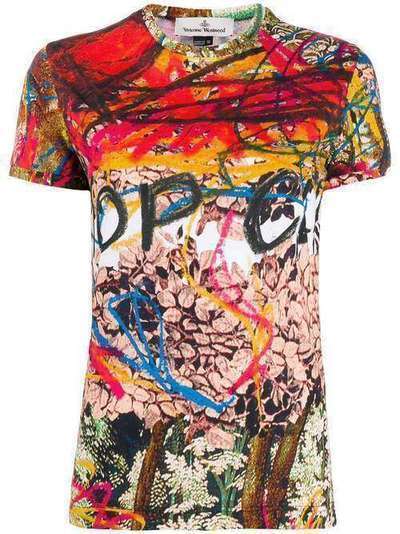 Vivienne Westwood Anglomania футболка с принтом граффити S26GC0202S23538