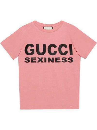 Gucci футболка с надписью 623608XJCLE