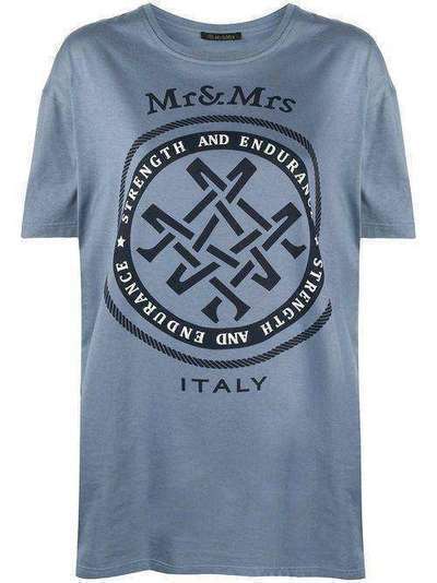 Mr & Mrs Italy футболка оверсайз с логотипом KTS0001