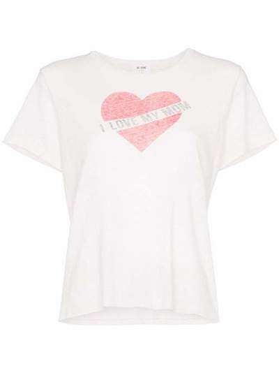 RE/DONE футболка с принтом I Love My Mom 0242WSCGT43VINTAGEWHITE