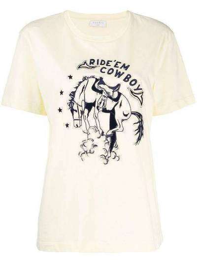 Sandro Paris футболка с вышивкой Ride'em Cowboy SFPTS00340
