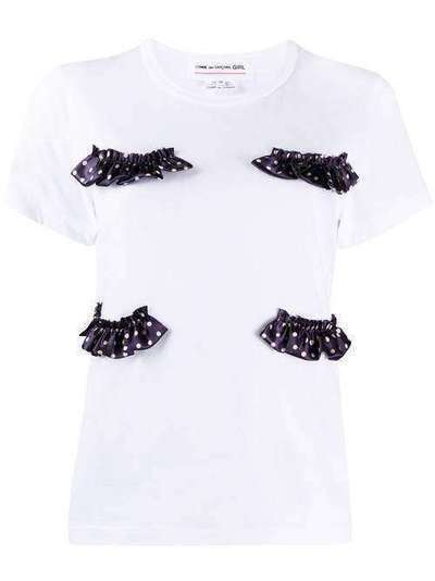 Comme Des Garçons Girl футболка с вышивкой NET004051