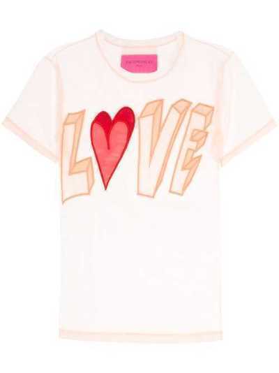 Viktor & Rolf футболка Love из тюля LOVE
