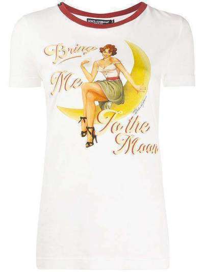 Dolce & Gabbana футболка с принтом Bring Me To The Moon F8L99TFI7TB