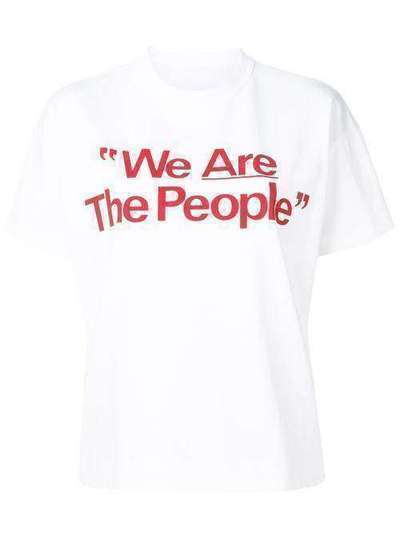 Sacai футболка с принтом 'We Are The People' 1904443
