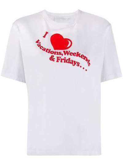 Victoria Victoria Beckham футболка I Heart Weekends с принтом 2120JTS000450A