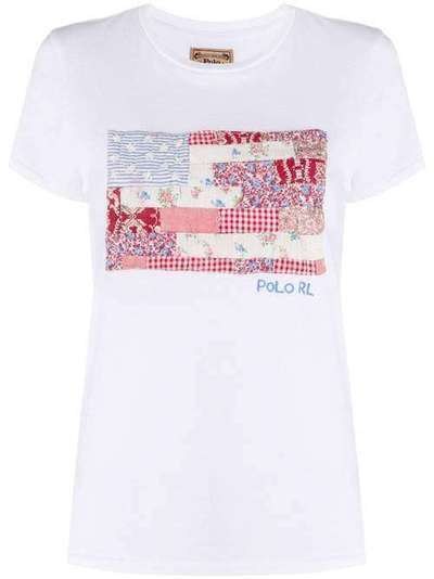 Polo Ralph Lauren футболка с узором в технике пэчворк 211792192