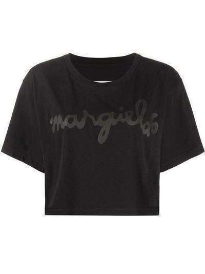 Mm6 Maison Margiela укороченная футболка с логотипом S52GC0152S23588