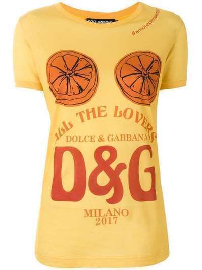 Dolce & Gabbana All The Lovers print T-shirt F8H32TFH7M8