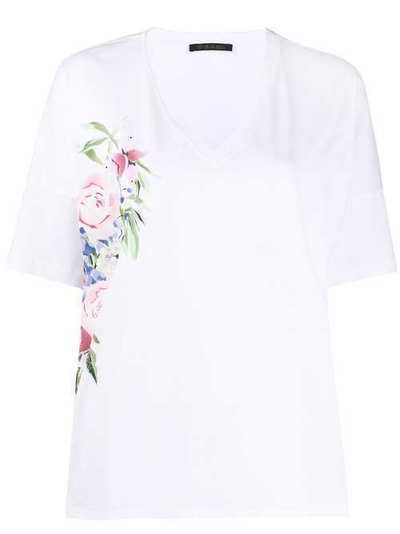 Mr & Mrs Italy футболка с V-образным вырезом и цветочным принтом XTS0141