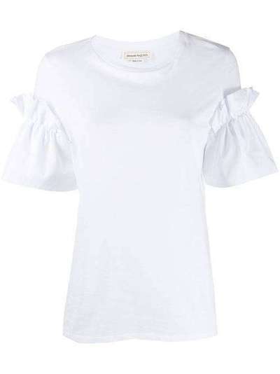 Alexander McQueen футболка с короткими рукавами и оборками 607097QLAAA