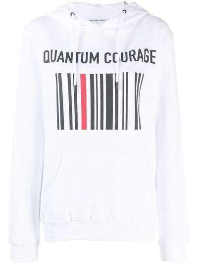 Quantum Courage худи логотипом QUANTUMCOURAGEBARCODEHOODIE