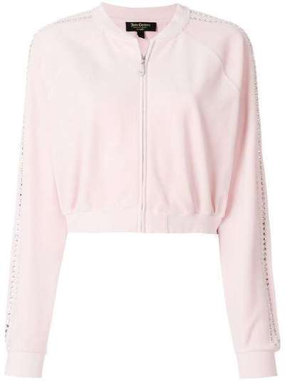 Juicy Couture велюровая спортивная куртка с отделкой Swarovski PLATFORMEWTKJ169165
