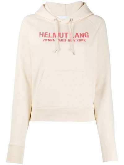 Helmut Lang raglan-sleeves logo hoodie K01DW505