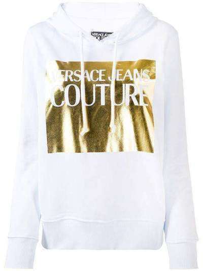 Versace Jeans Couture худи с логотипом и эффектом металлик B6HVA71T30318