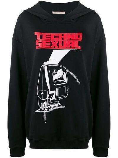 Christopher Kane худи с принтом Techno Sexual RE20SW340LOOPBACKSWEATSHIRTBLACK