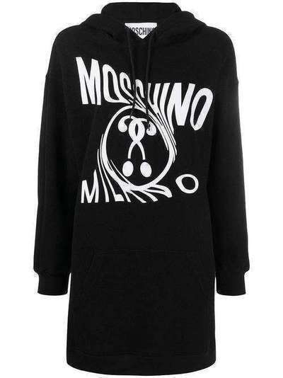 Moschino платье-худи с логотипом A04560528