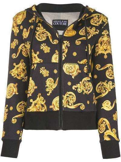 Versace Jeans Couture худи на молнии с принтом Barocco B6HVB796SN500