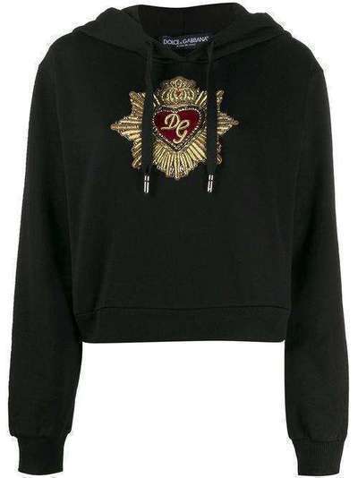 Dolce & Gabbana худи с вышивкой Sacred Heart F9H75ZG7VVS