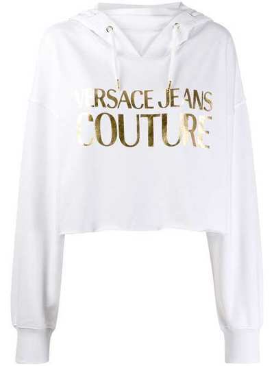 Versace Jeans Couture укороченное худи с логотипом B6HVA76113956