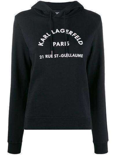 Karl Lagerfeld худи Address с логотипом 201W1861999