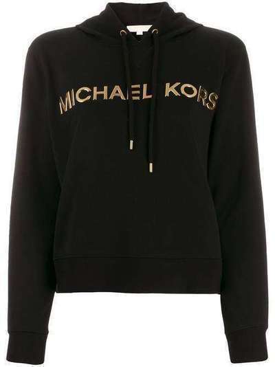 Michael Michael Kors худи с логотипом и эффектом металлик MH95MD997F