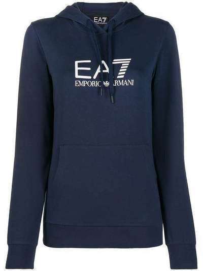 Ea7 Emporio Armani толстовка с логотипом и капюшоном 8NTM40TJ31Z1554