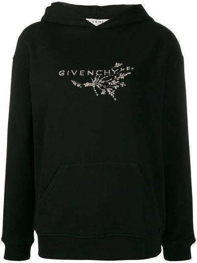 Givenchy худи с декорированным логотипом BWJ01CG0K3