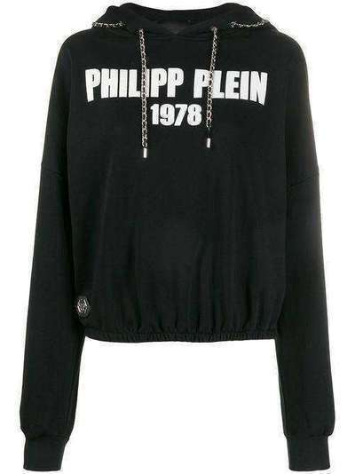 Philipp Plein худи со шнурком-цепочкой и логотипом A19CWJB1096PTE003N