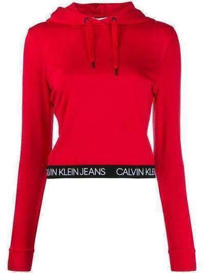 Calvin Klein Jeans укороченное худи с логотипом J20J212892XA9