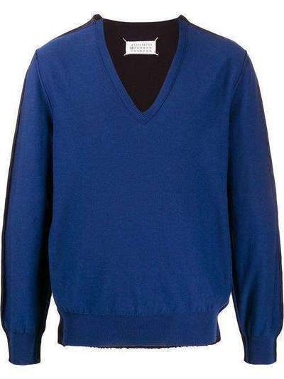 Maison Margiela двухцветный свитер S50HA0936S17228