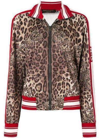 Dolce & Gabbana толстовка с леопардовым принтом I9441WG7WEI